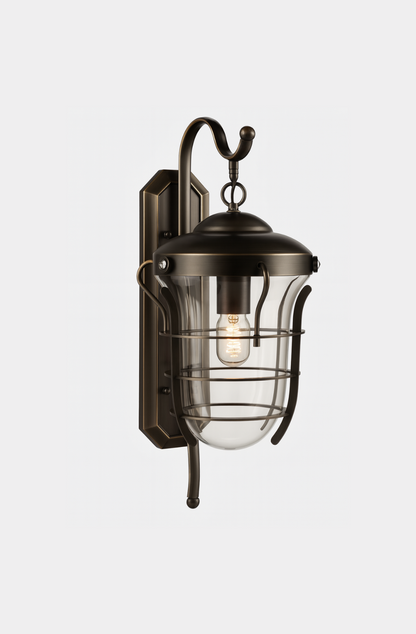 Wall mounted light with E27 base Lamp