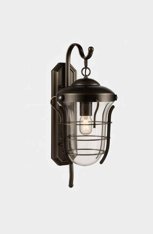 Wall mounted light with E27 base Lamp