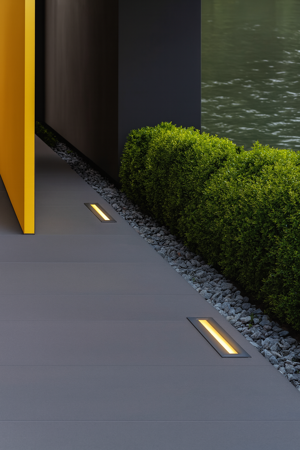 Application image of the inground wall washer