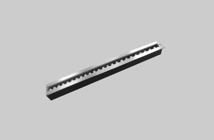 Long rectangular light fixture on a white background