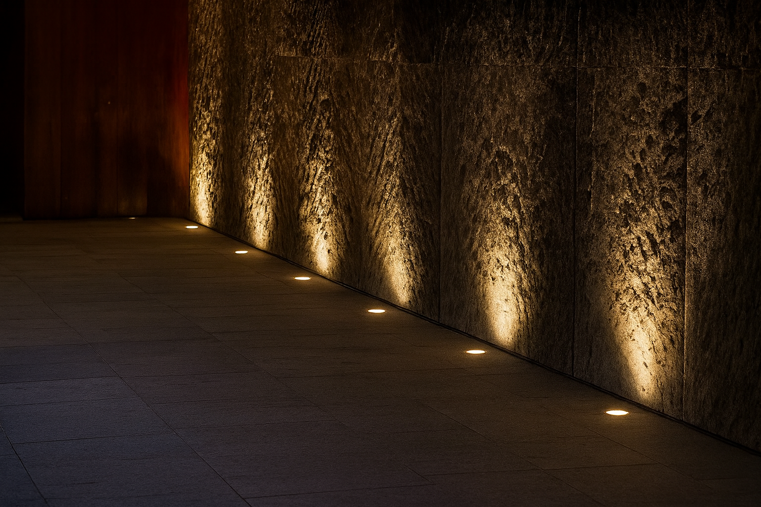 Application image of the inground up light 82531