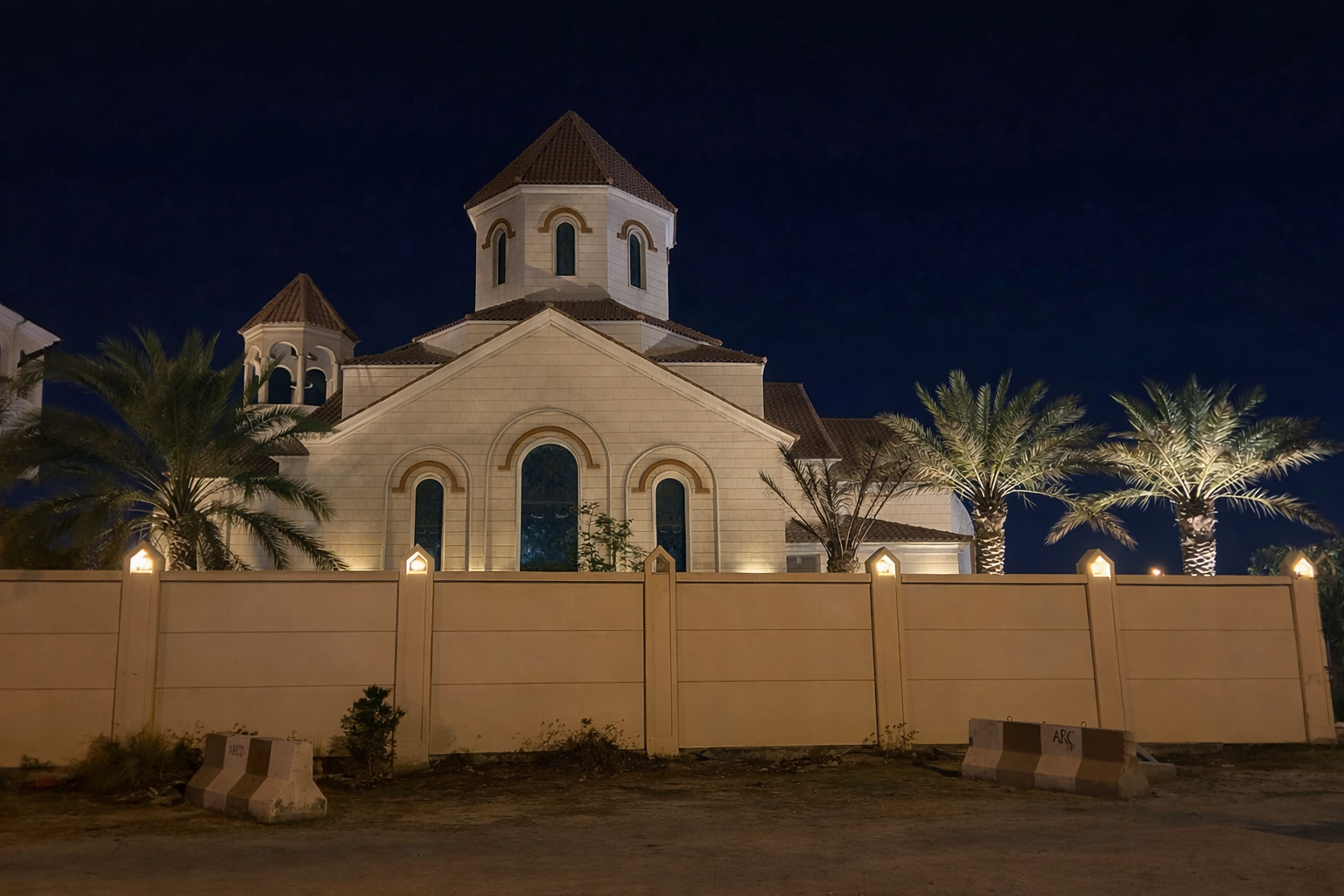 Abu_dhabi_armenian_church Lighting Project in Abu Dhabi UAE