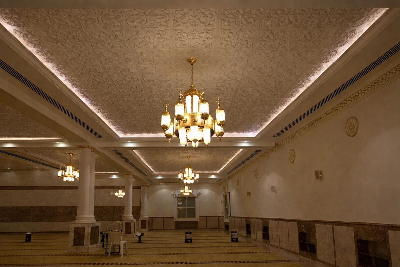 Al Awaabeen Mosque lighting project in Dubai, UAE