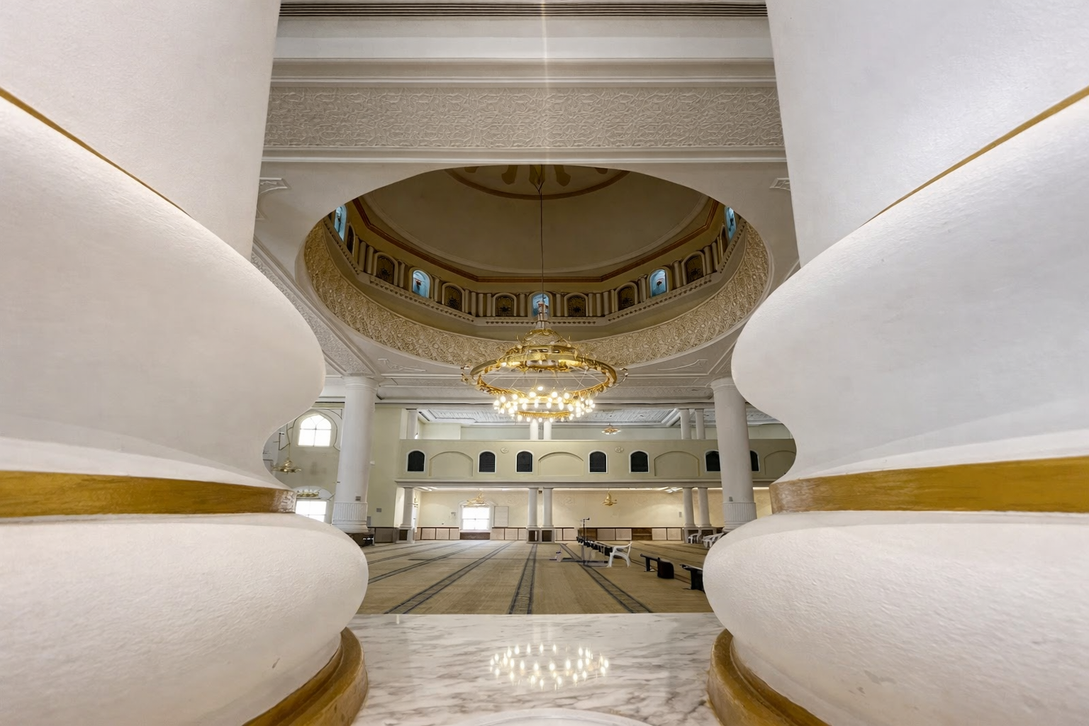 Al Awaabeen Mosque lighting project in Dubai, UAE