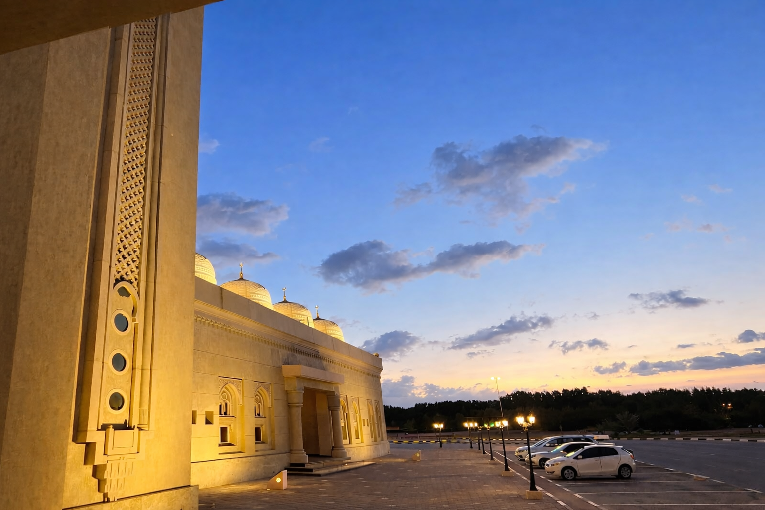 Al Awaabeen Mosque lighting project in Dubai, UAE