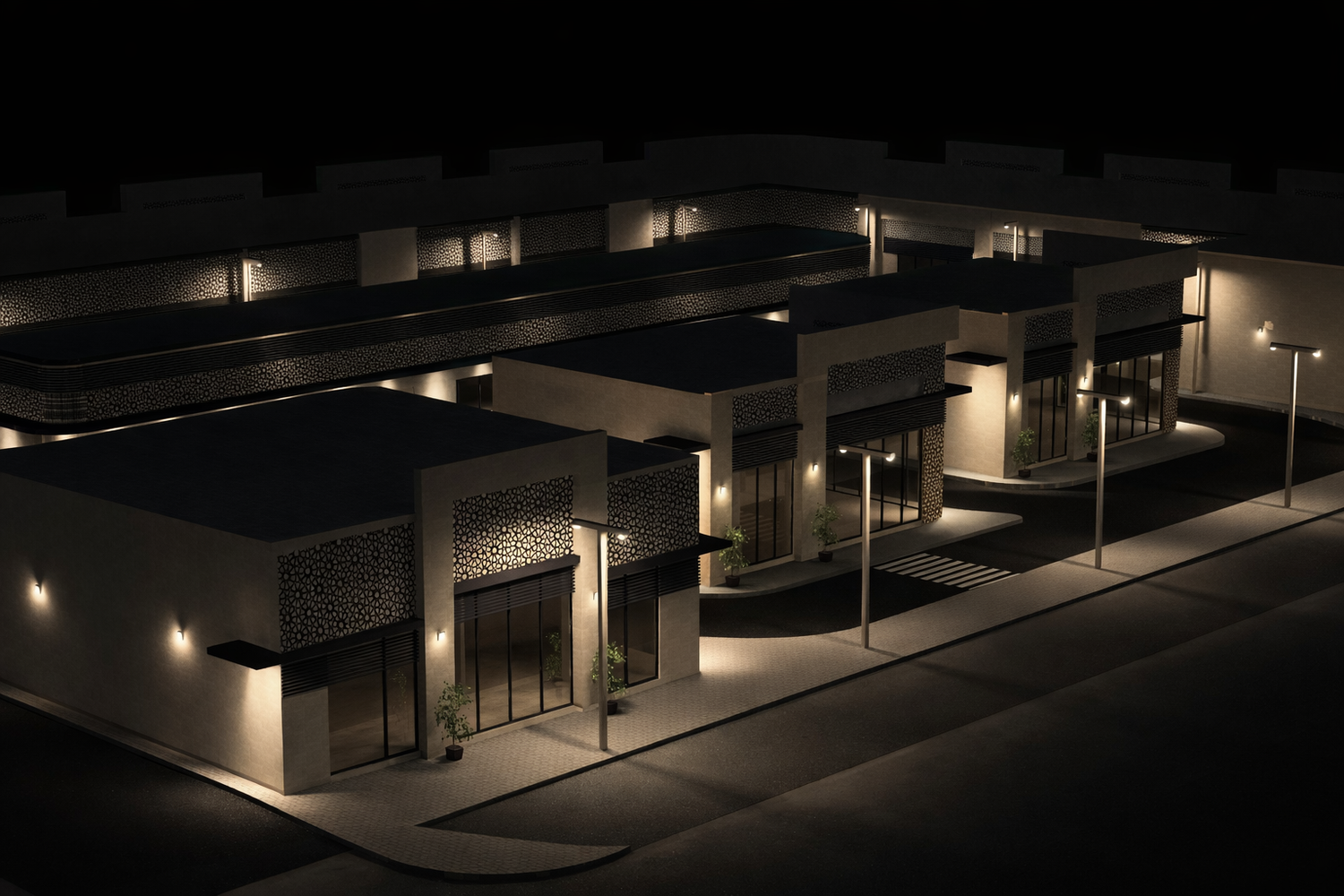 Al Soor Showroom Complex Lighting at Sharjah UAE