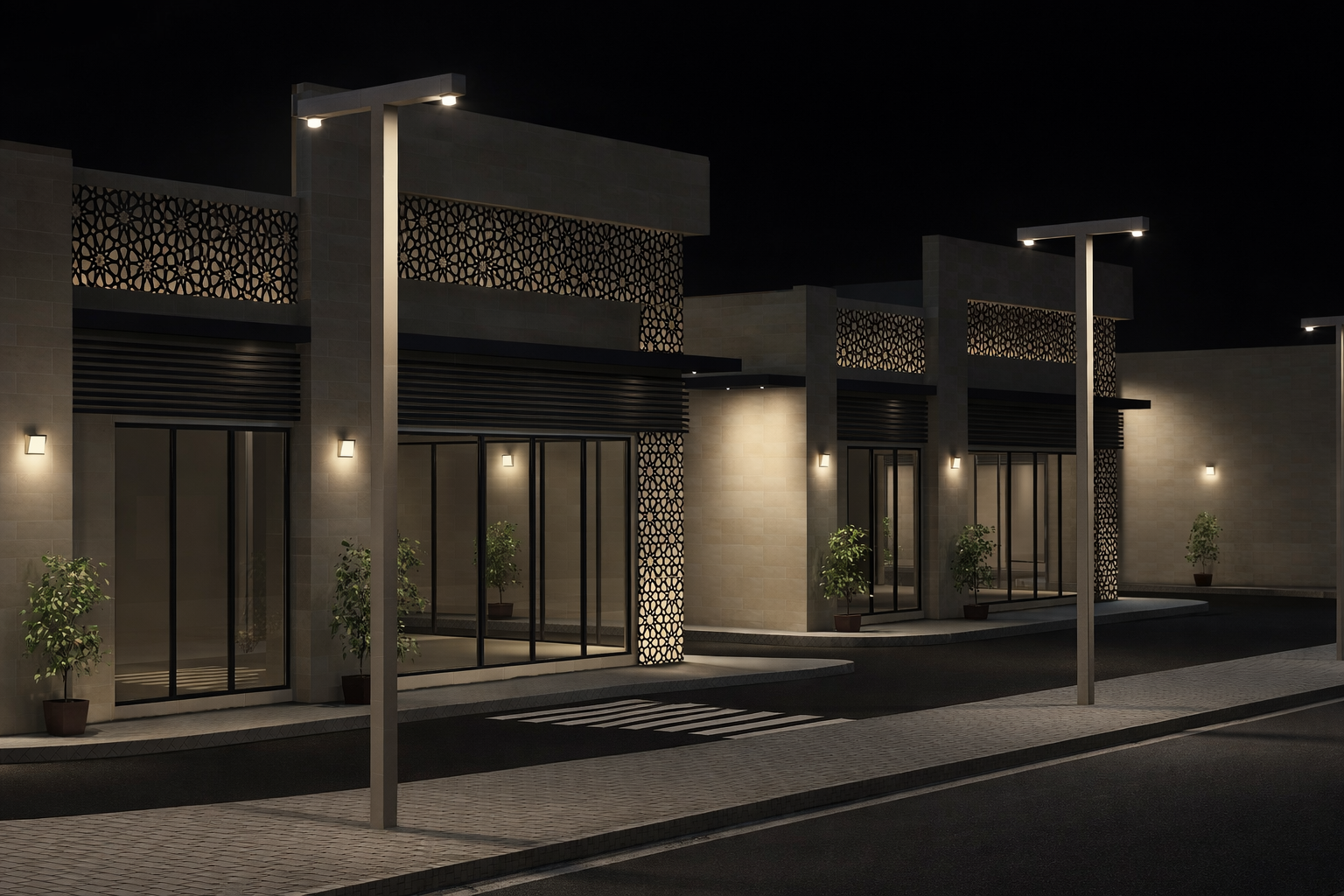 Al Soor Showroom Complex Lighting at Sharjah UAE