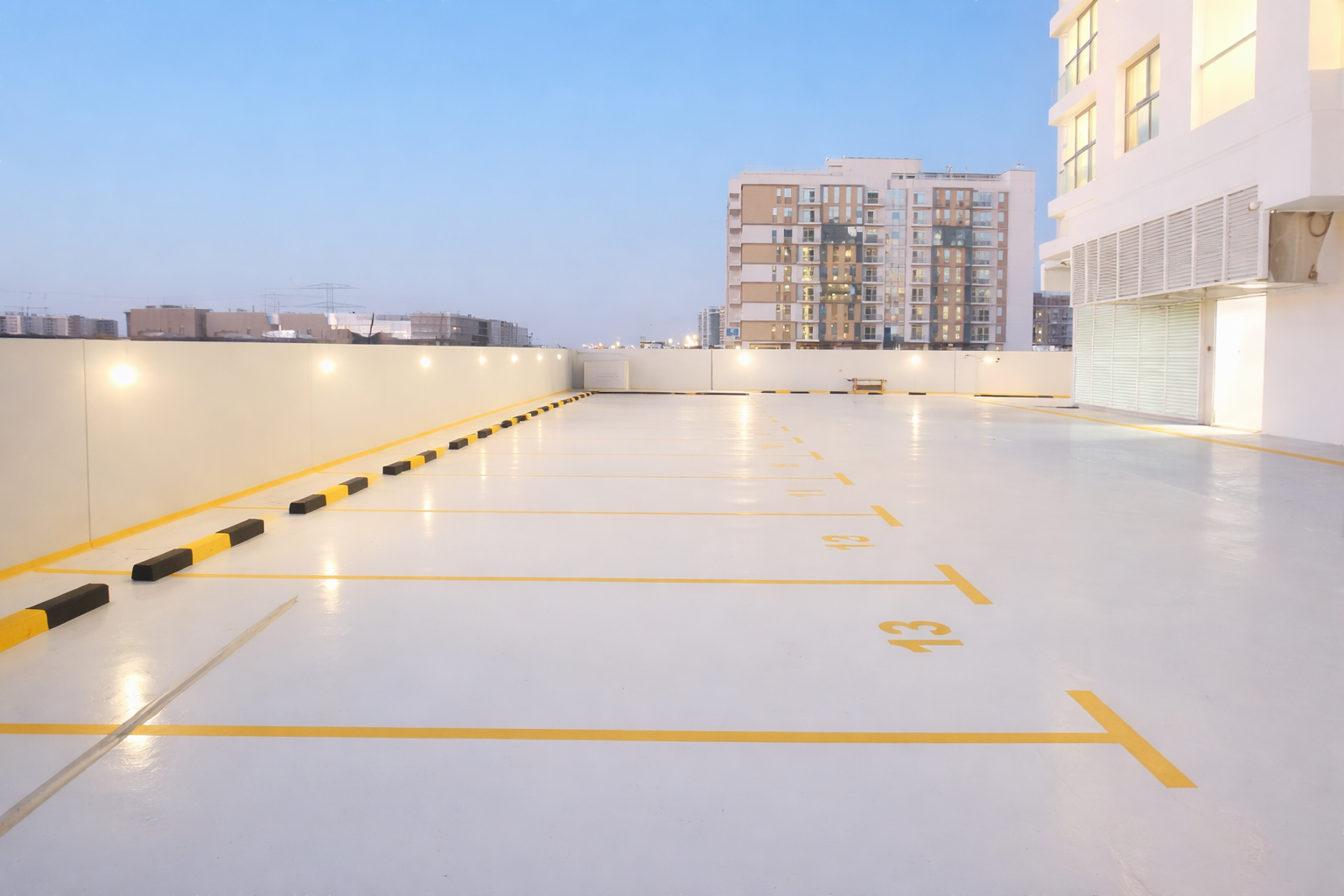 Al nad building lighting at Dubai, UAE