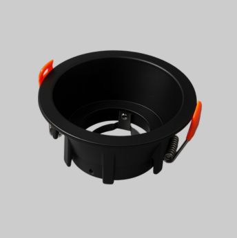 Black recessed spotlight frame 
