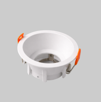 White recessed spot light frame 