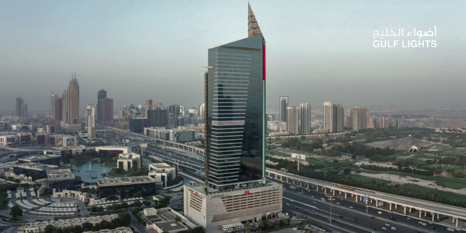 Arenco tower lighting at Dubai, UAE