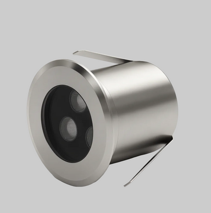 Metallicrecessed inground uplight with COB/SMD base lamp