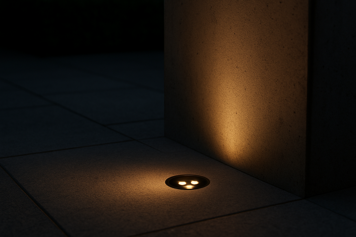 Metallicrecessed inground uplight with COB/SMD base lamp