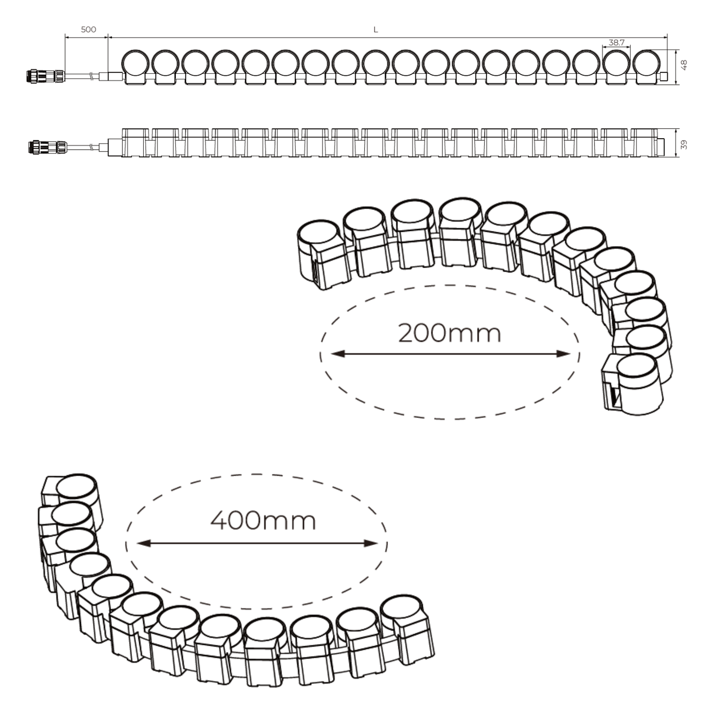 Grey bendable wall washer with COB/SMD base lamp
Verta flexible wall washer gulf lights
Verta wall washer gulf lights
Verta wall washer 
Verta wall lights