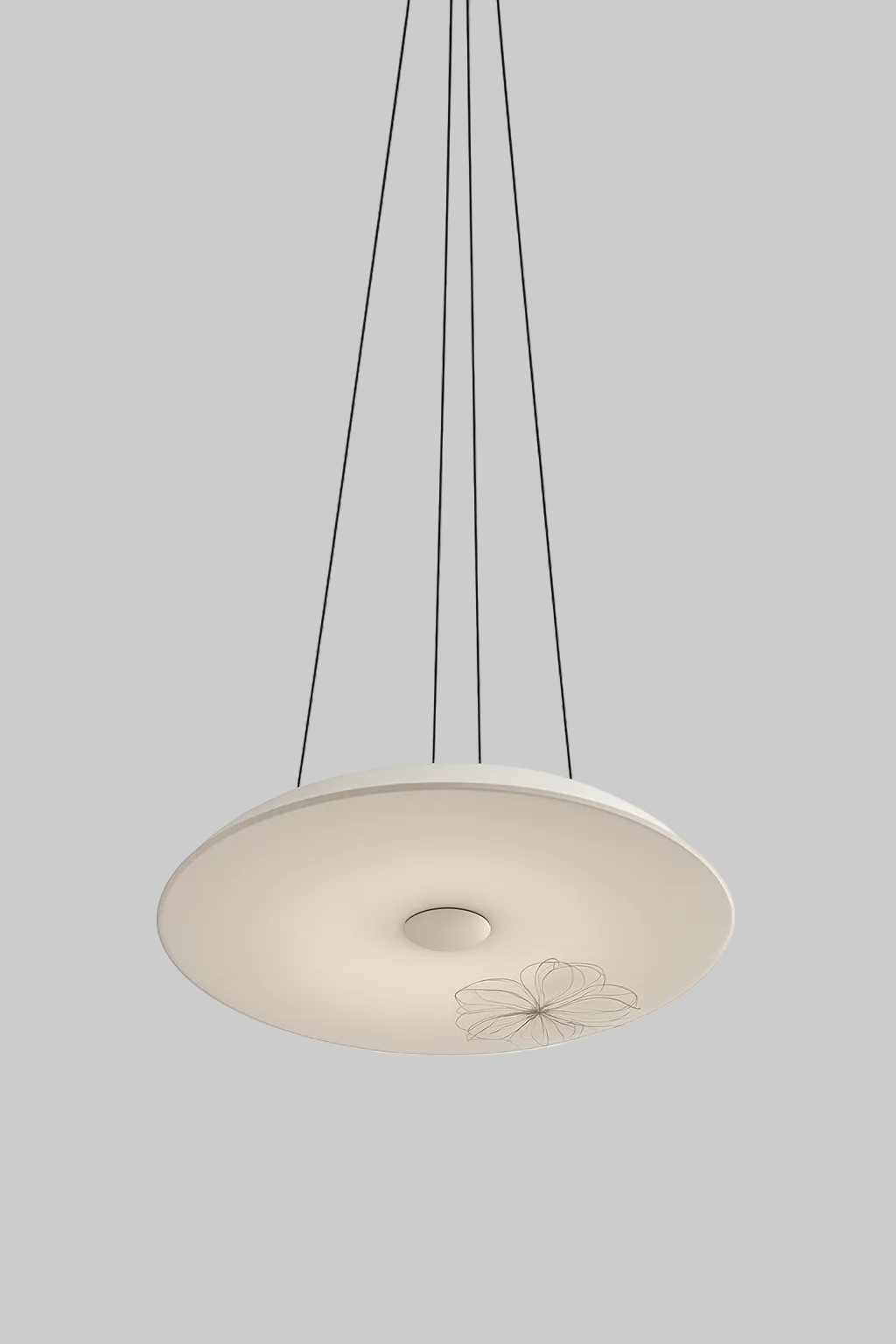 Pendant light fixture with D base lamp