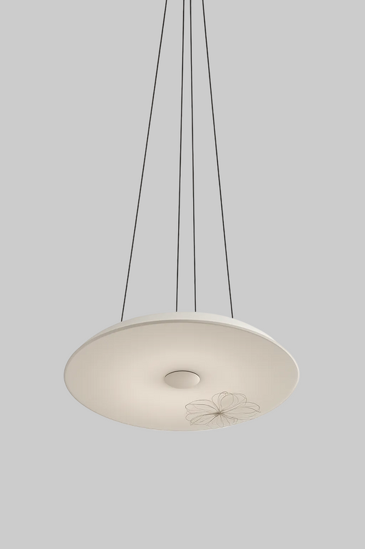 Pendant light fixture with D base lamp