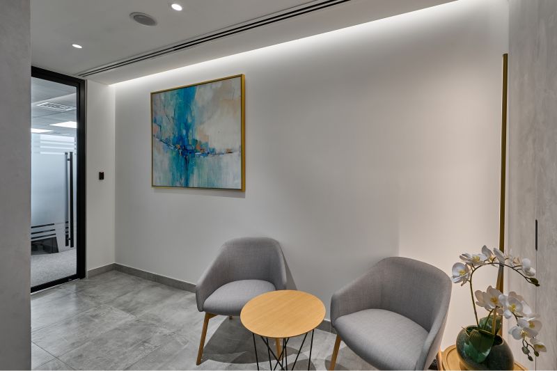 Bluecrest Capital Management Office 2 Lighting at Dubai UAE