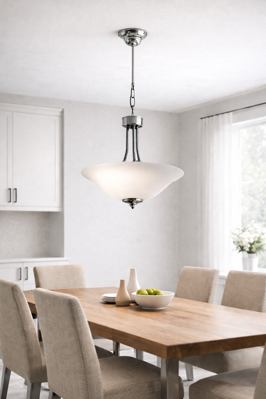 Suspended pendant in the dinning area application image