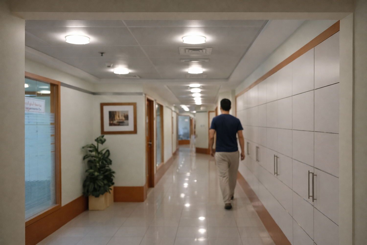 Buhaira insurance tower lighting at Sharjah UAE