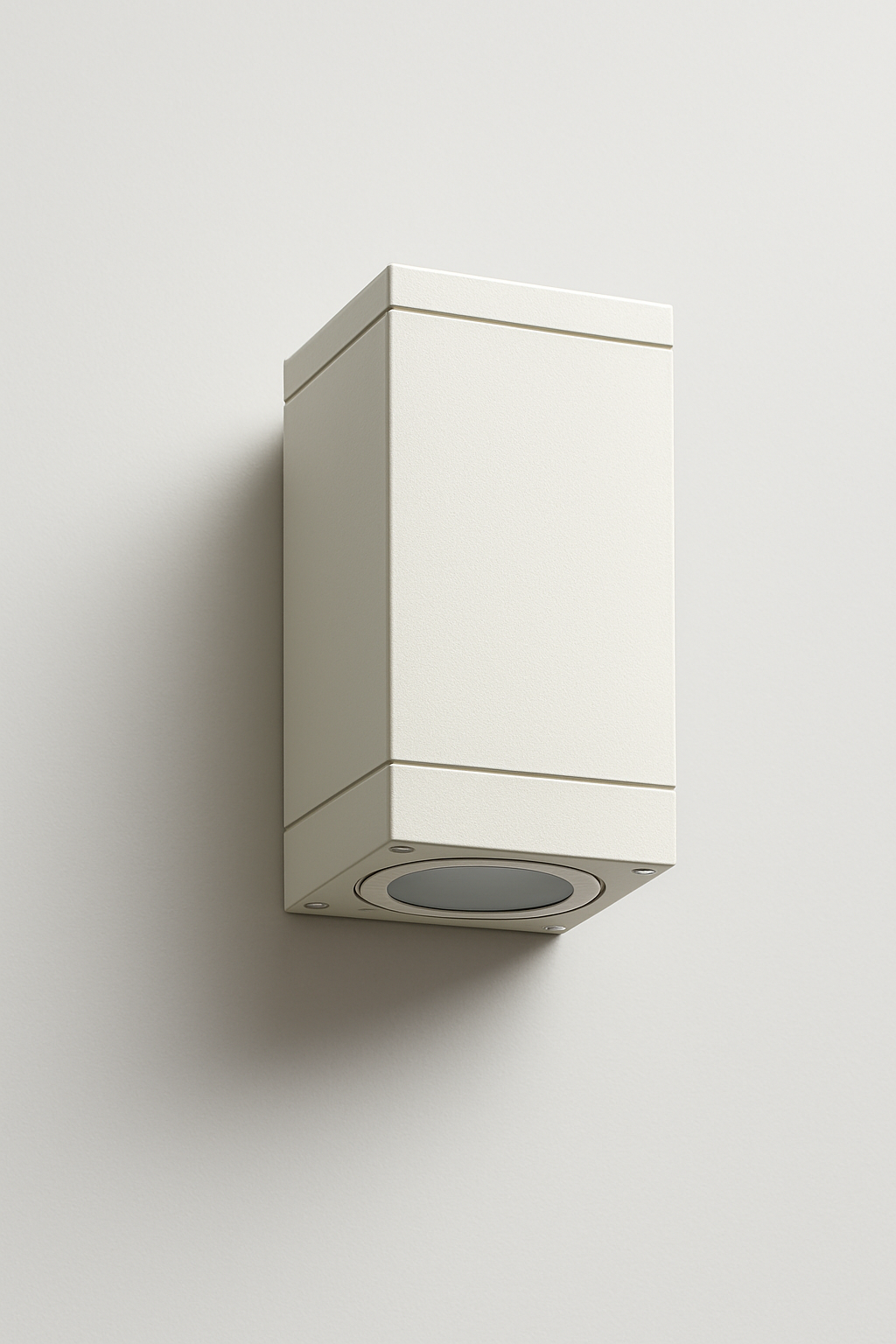 Square wall-mounted light fixture with GU10 Base lamp