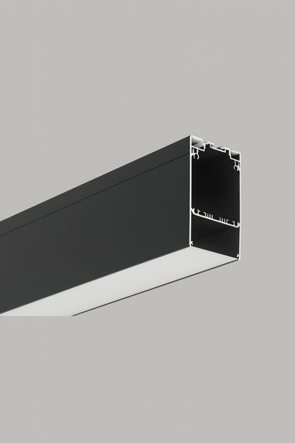 Mounted aluminium profile with COB/SMD base lamp