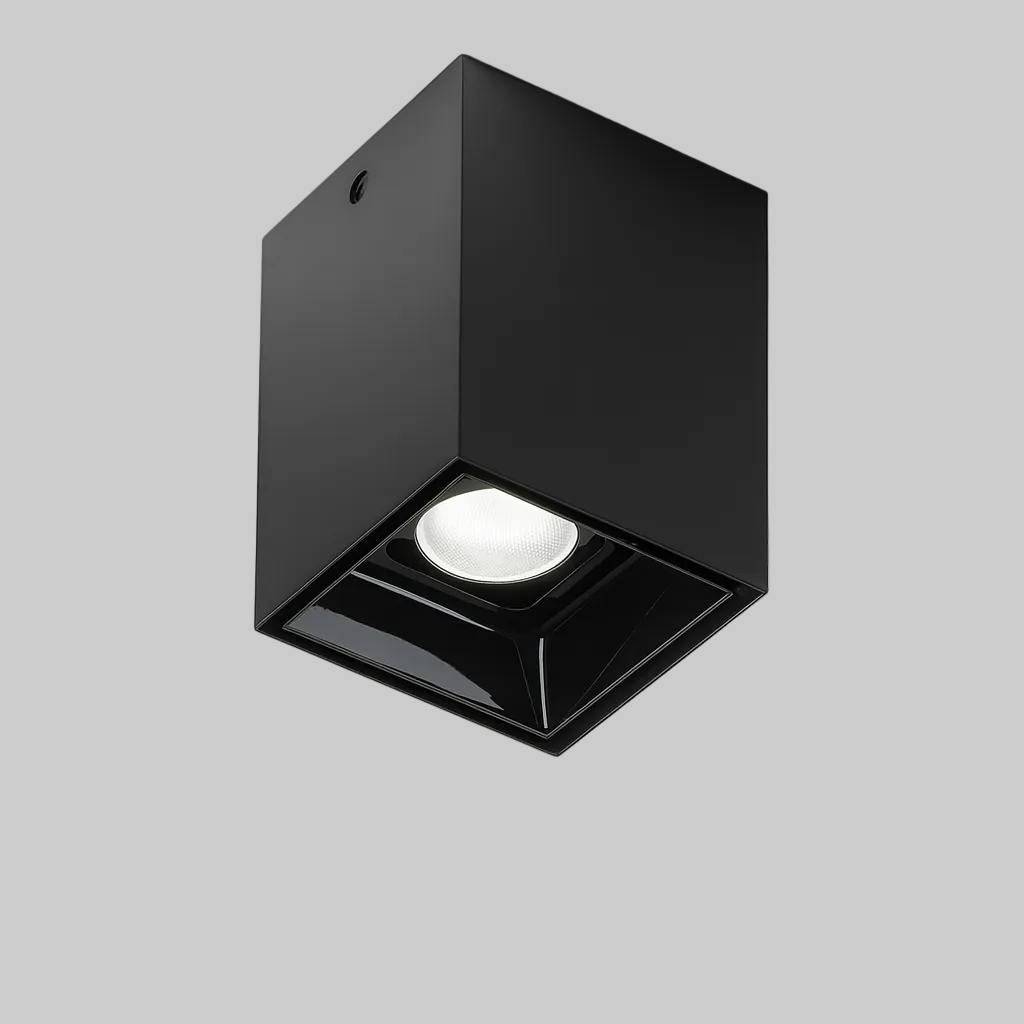 Black mounted spotlight 