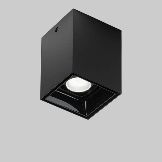 Black mounted spotlight 