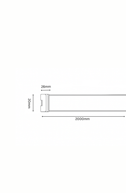 Measurement chart showing dimensions of a rectangular object with width, height, and length measurements.