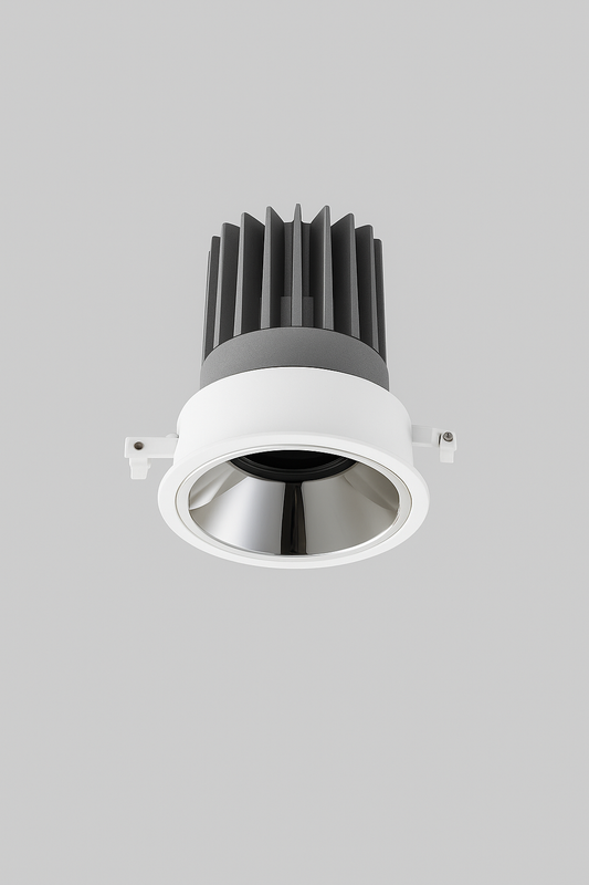 LED downlight with black heatsink 

Deep recessed spotlight
