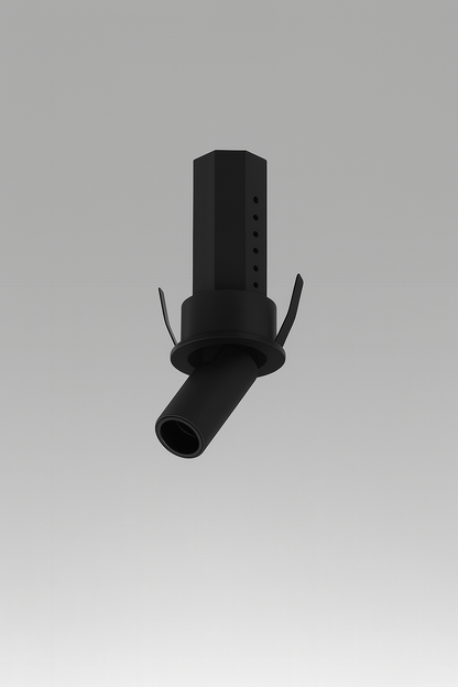 Black metal hunting call on a gray background