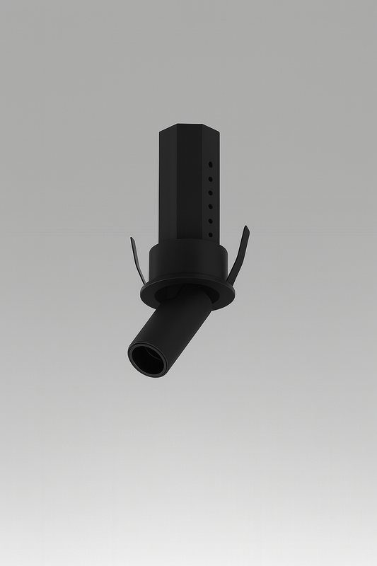 Black metal hunting call on a gray background