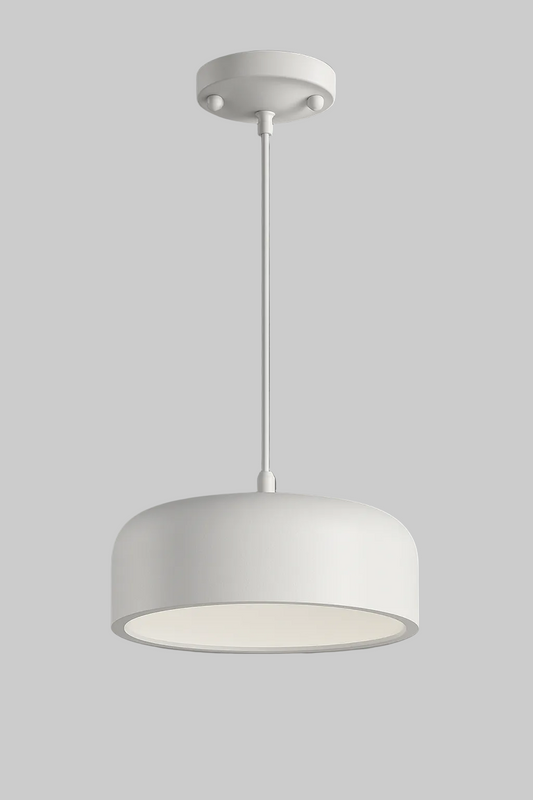 White suspended E27 base light in UAE