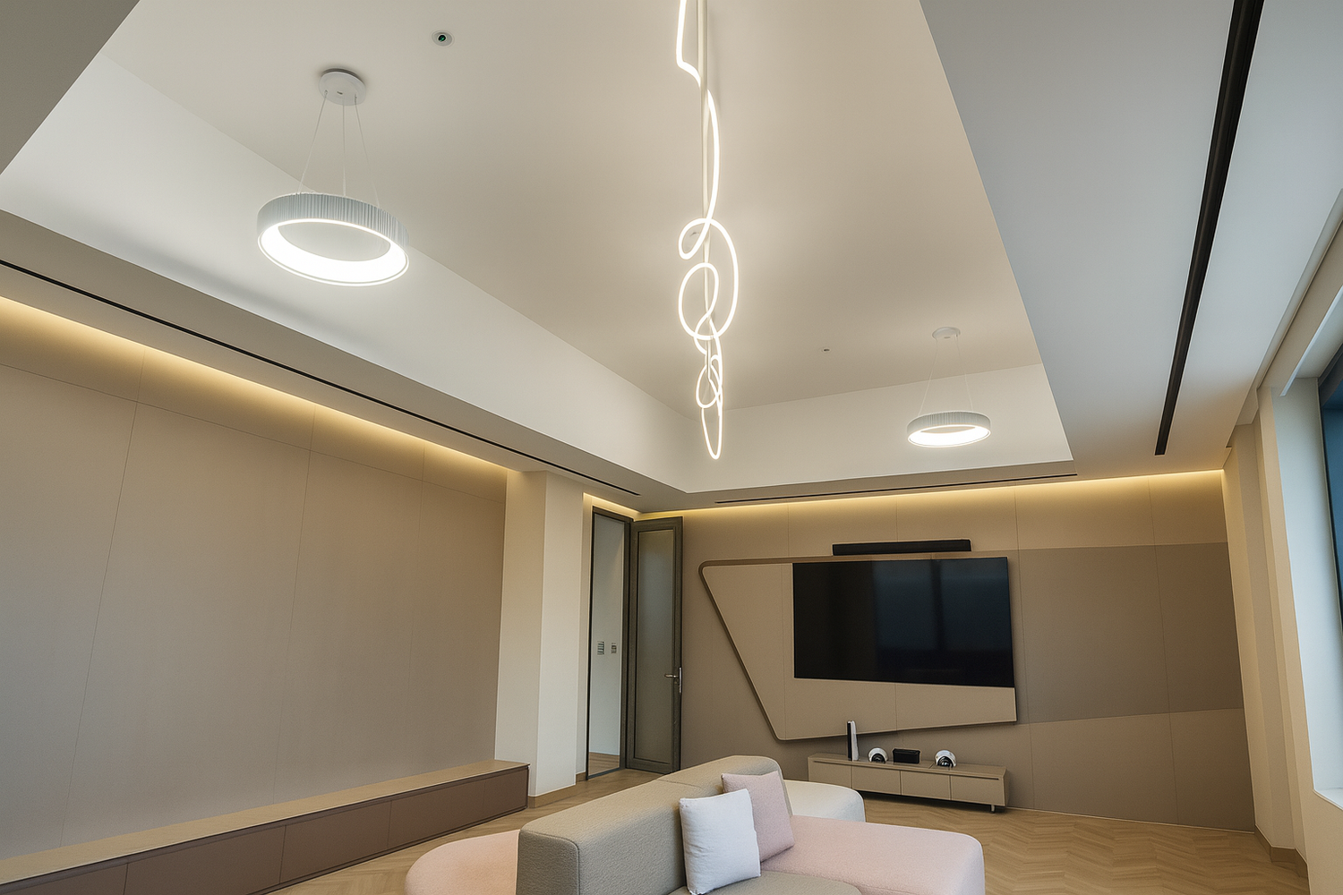 Dubai media TV HQ Lighting at Dubai, UAE
