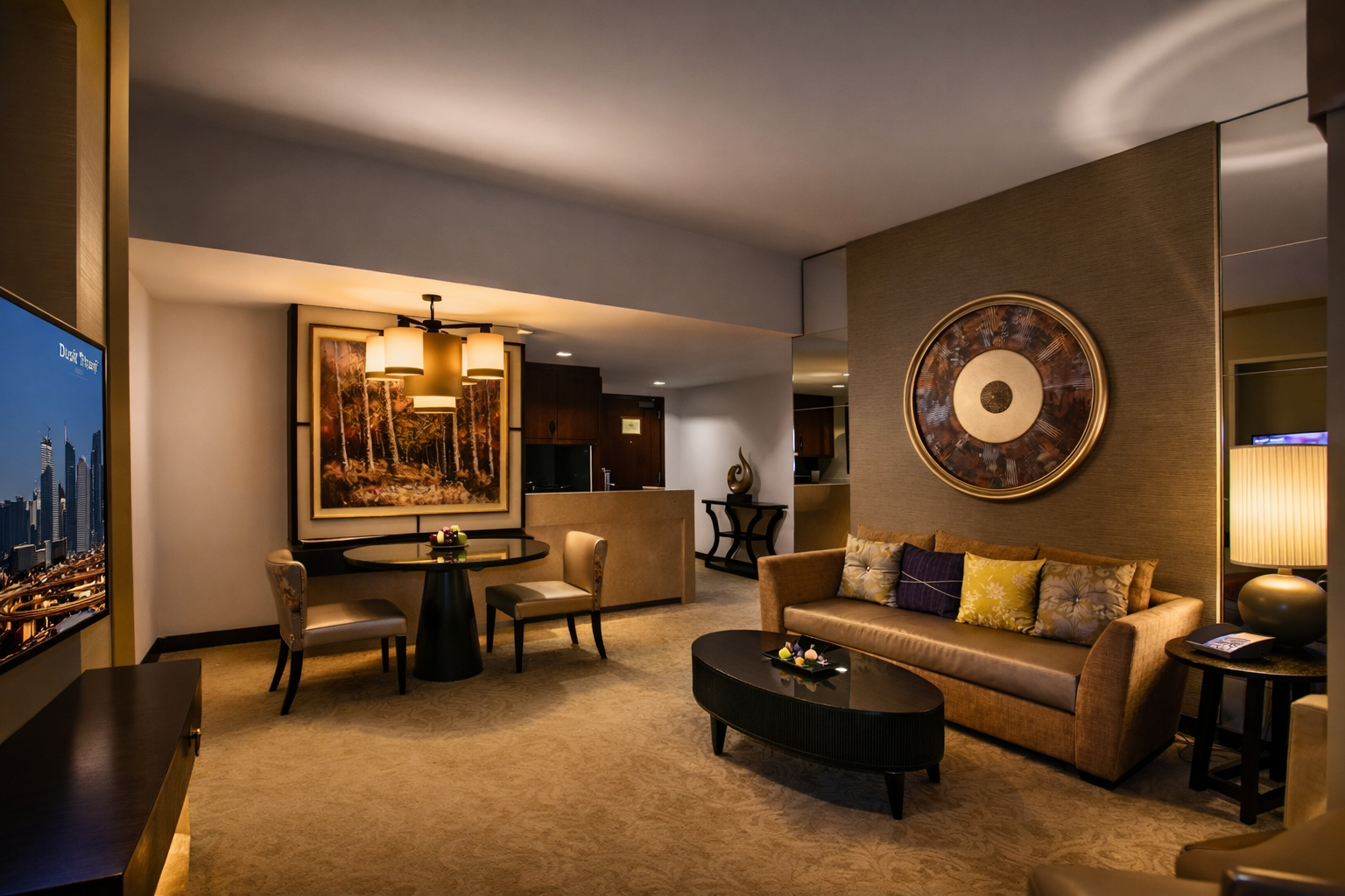 Dusit Thani Lighting at Sheikh Zayed Rd Dubai UAE