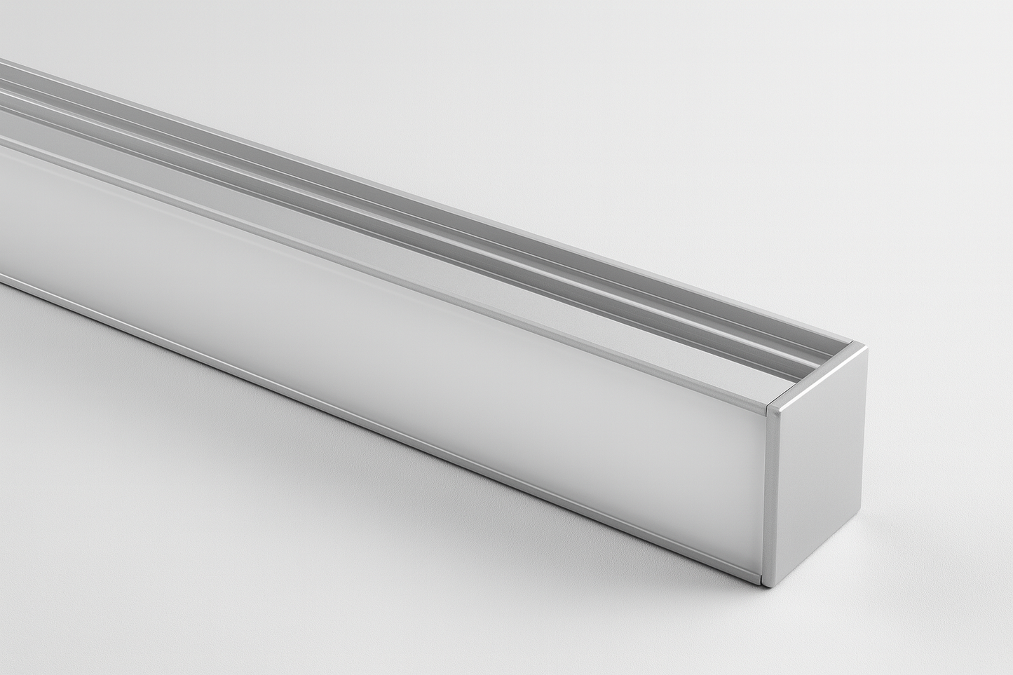 Mounted aluminum profile with COB/SMD base lamp