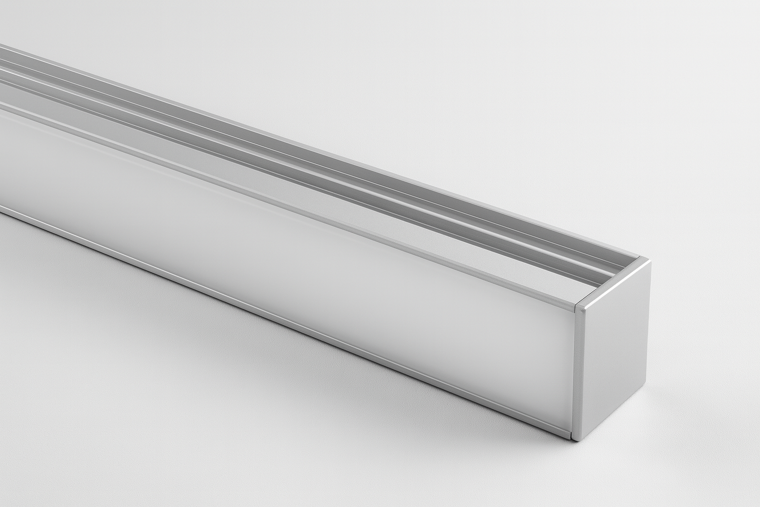 Mounted aluminum profile with COB/SMD base lamp