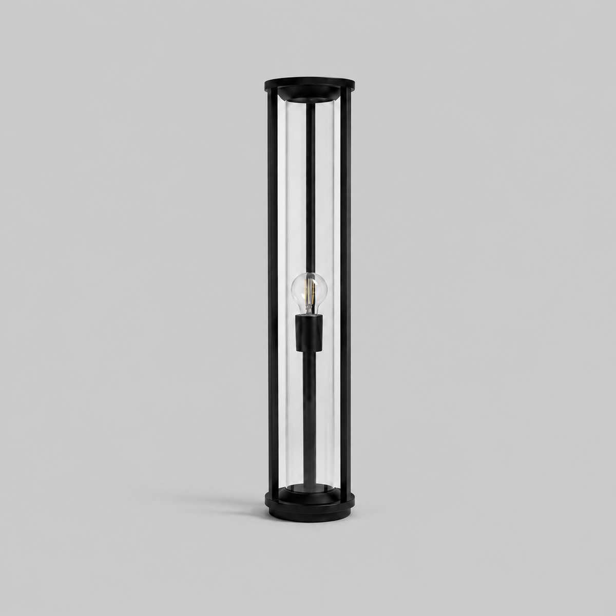 Outdoor decorative bollard light 