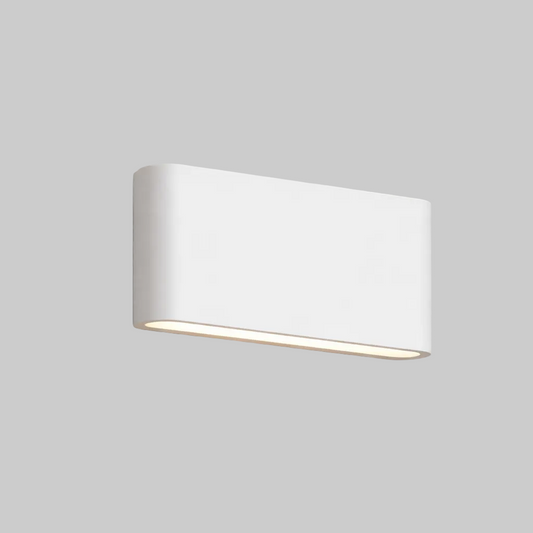 White wall-mounted light fixture 