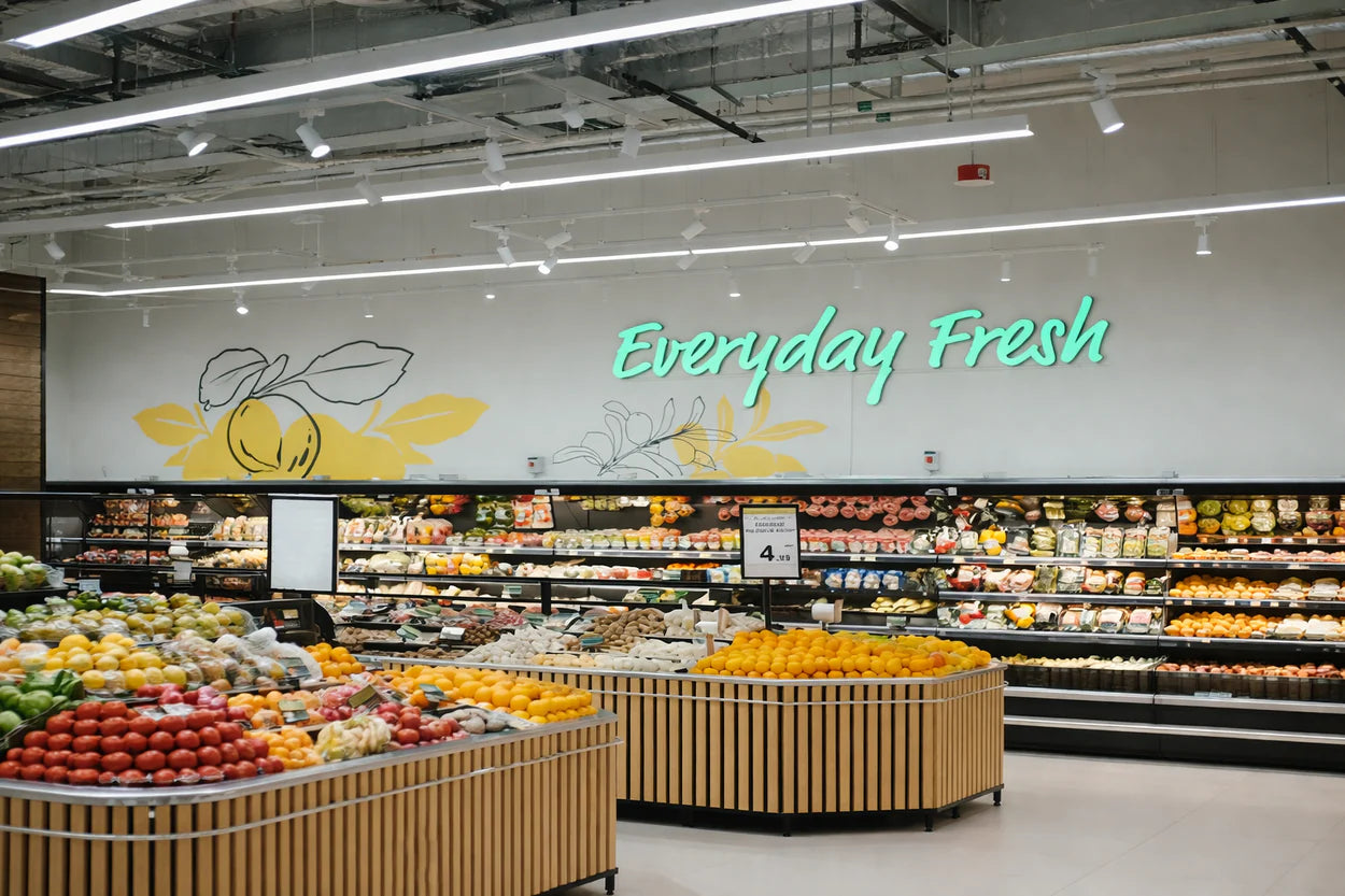 Emirates Cooperative Society Lighting at Dubai, UAE