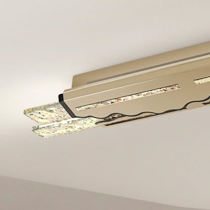 Modern ceiling light fixture on a neutral background