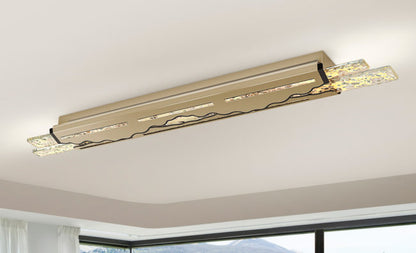 Ceiling light fixture in a modern interior setting