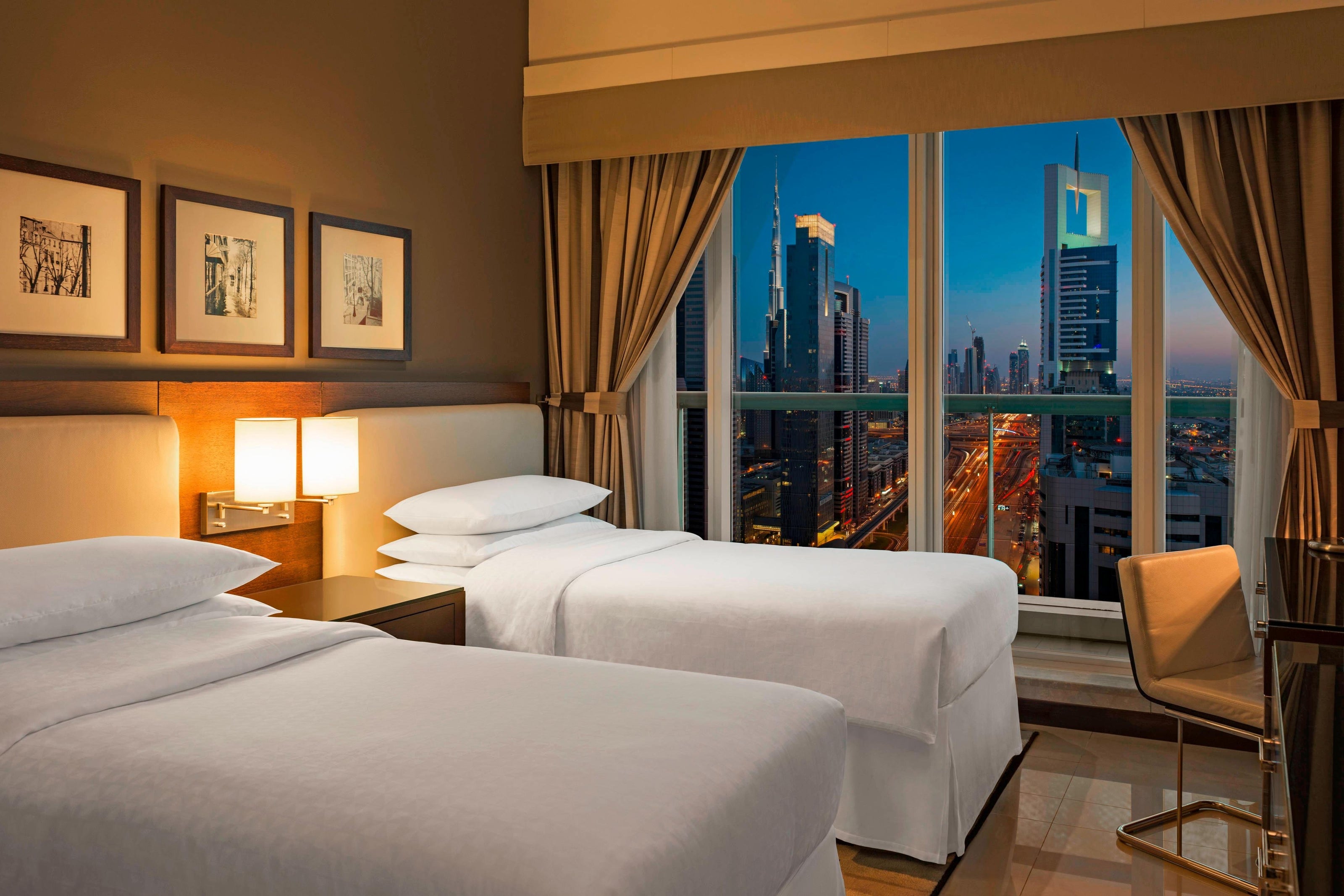 Guest room lighting design at Four Points by Sheraton, Sheikh Zayed Road, Dubai