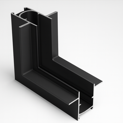 Recessed vertical corner connector for track light