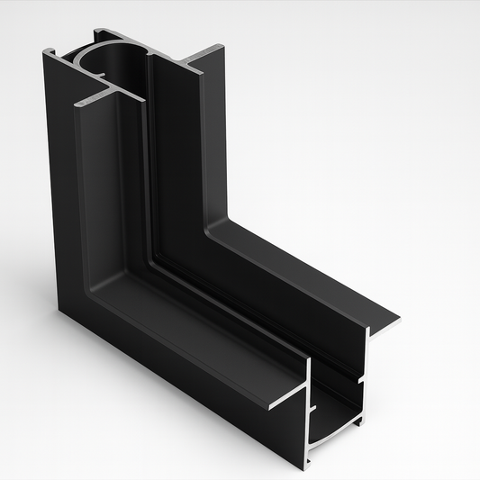 Recessed vertical corner connector for track light