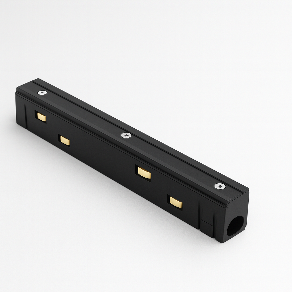 I connector between the track for strip light