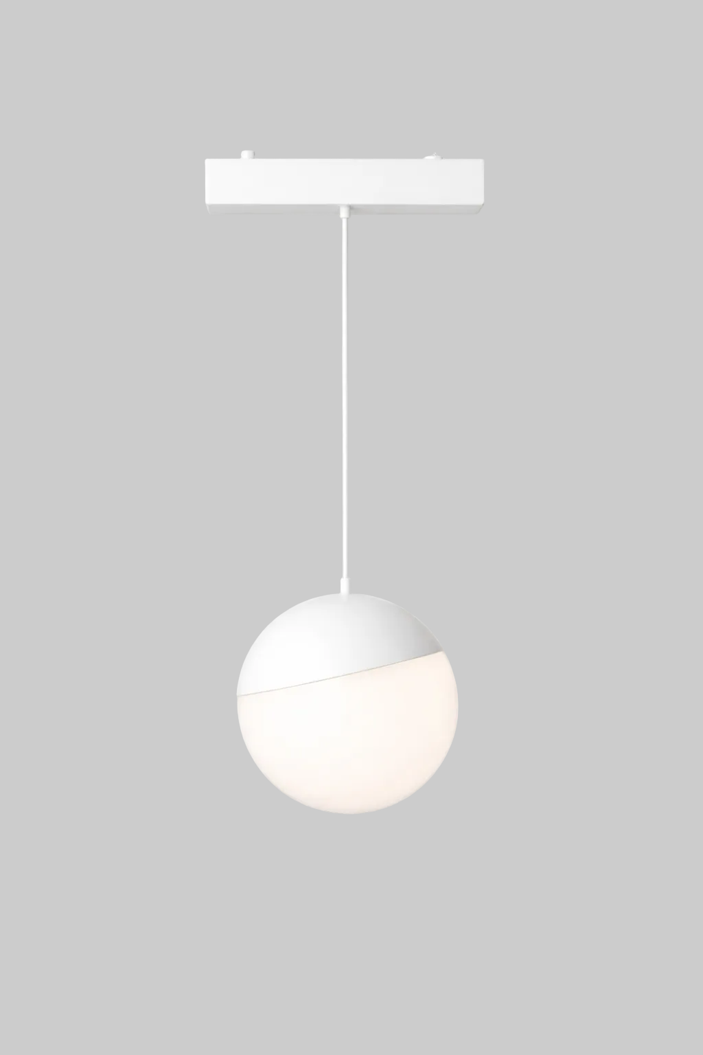 Suspended track light 
Orb suspended track light 
