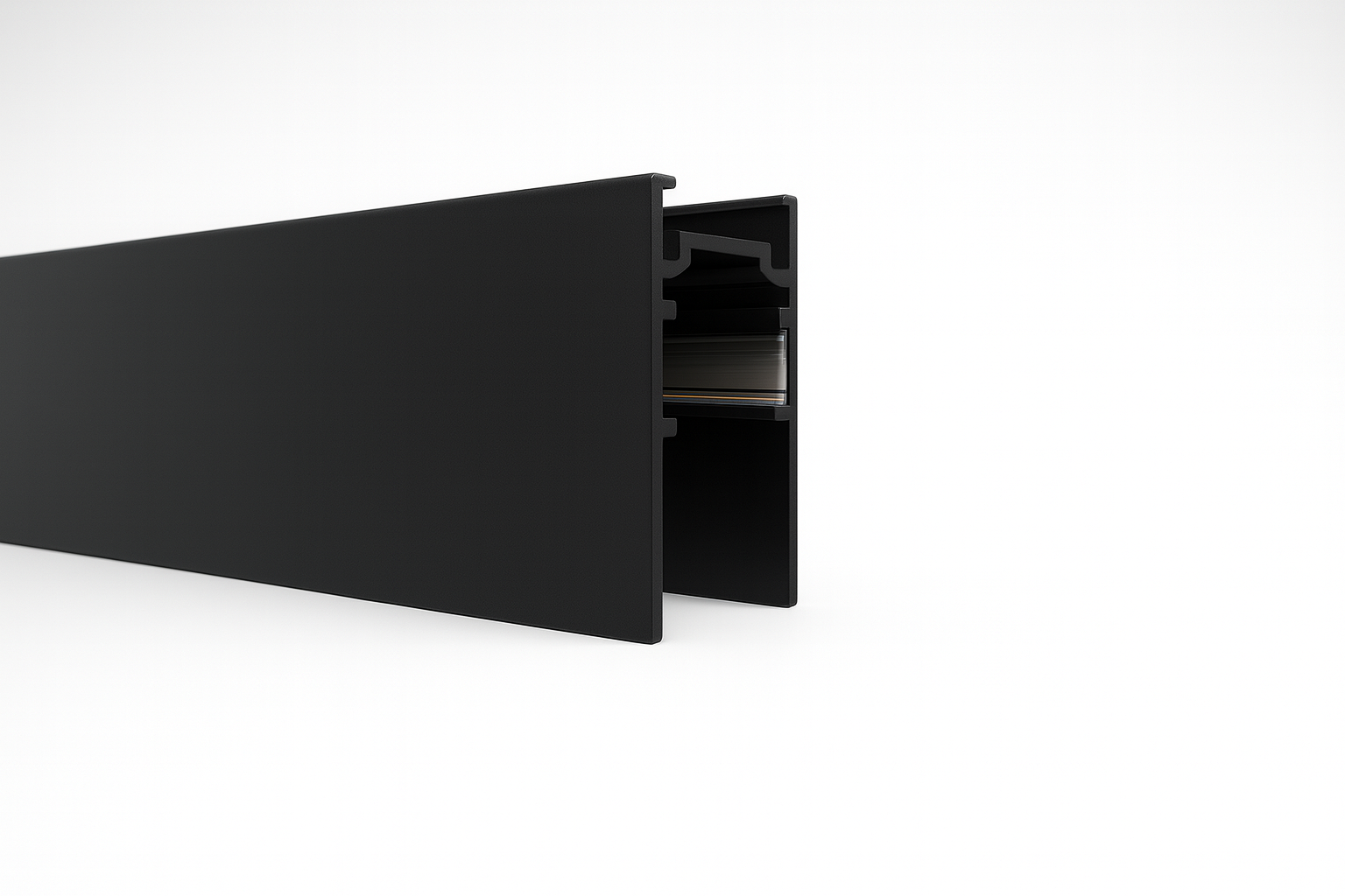 Surface-mounted track system for strip light