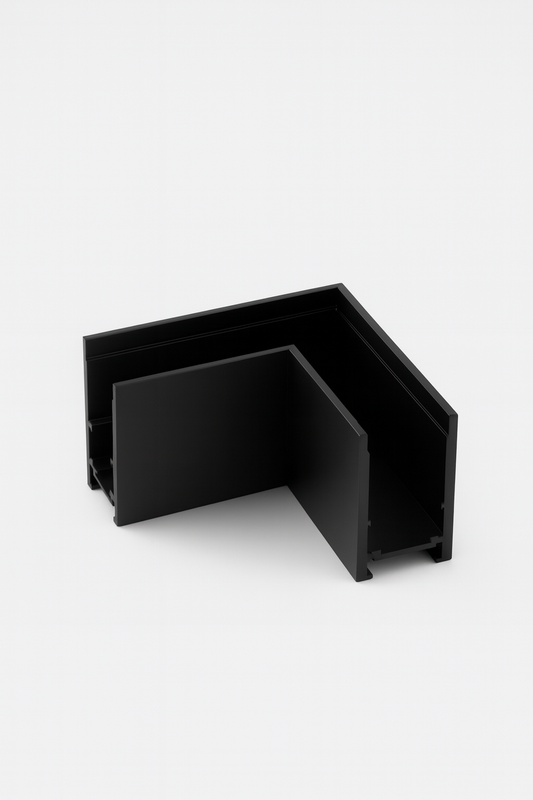 Horizontal corner connector for strip light