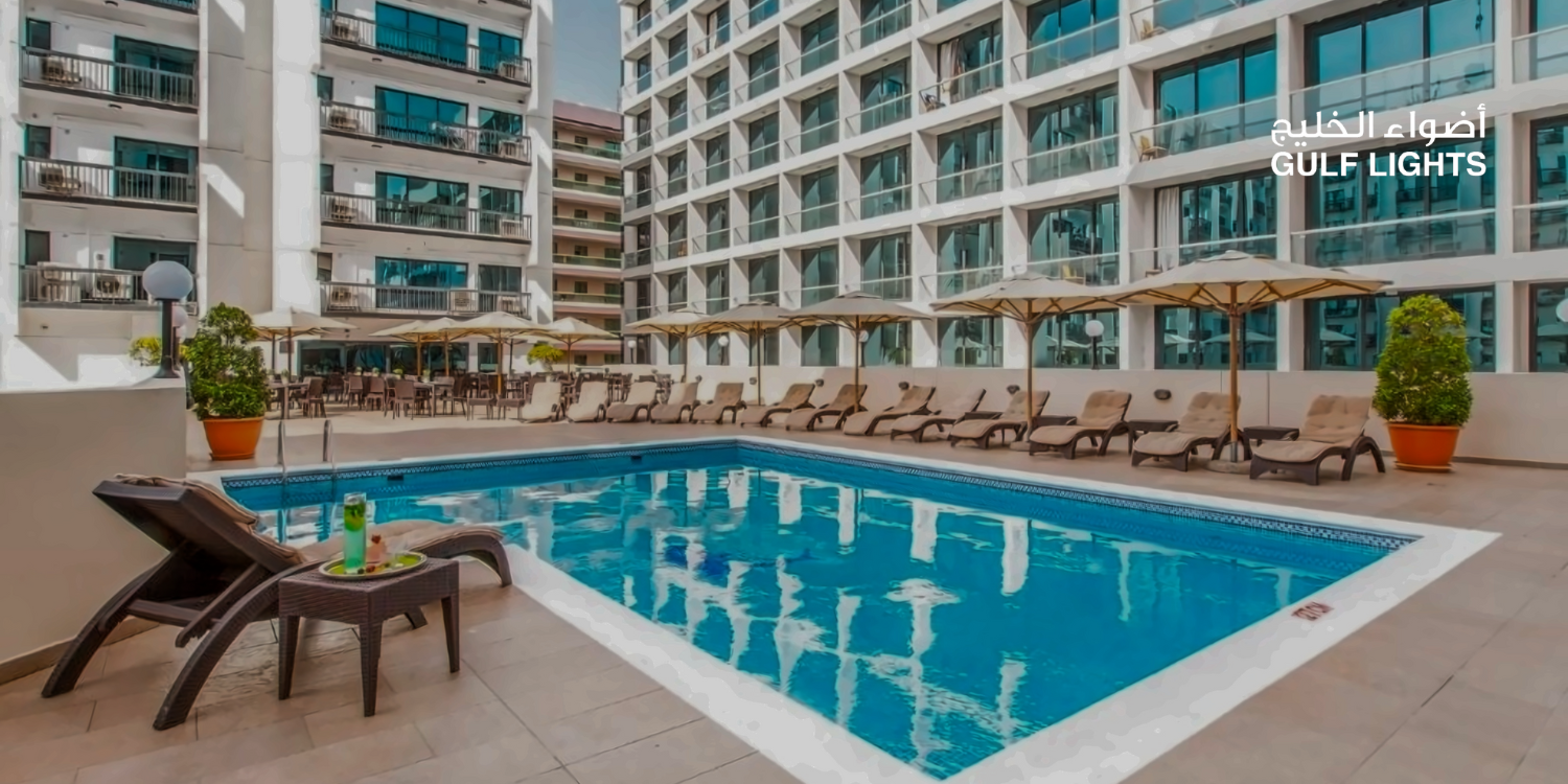 Golden sands 5 hotel lighting at Dubai UAE