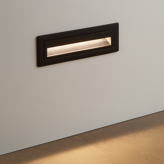 Application image of the wall light GS-019H-BK
Traillite recessed step light 
Traillite recessed outdoor step light 
Traillite step light  